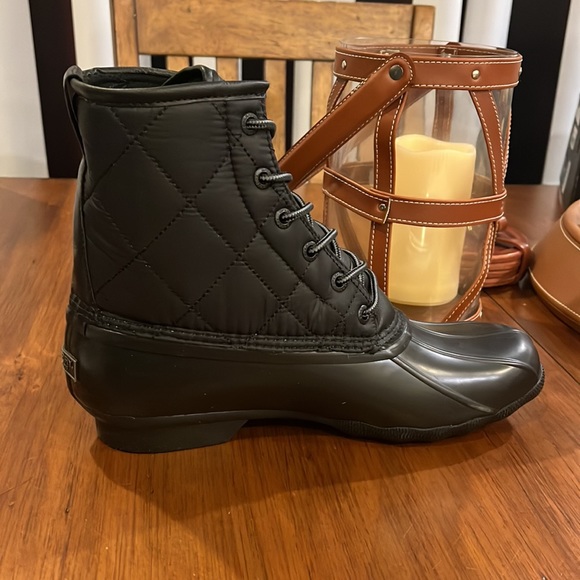 Sperry Saltwater Duck Nylon Boots black new Mens Size 9.5 main image 8
